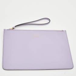 Pre Owned Salvatore Ferragamo Purple Leather Medium Studio Tote