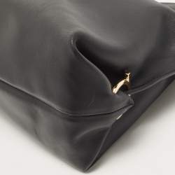 Pre Owned Salvatore Ferragamo Black Leather Fanisa Hobo