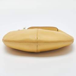 Pre Owned Salvatore Ferragamo Yellow Leather Hobo