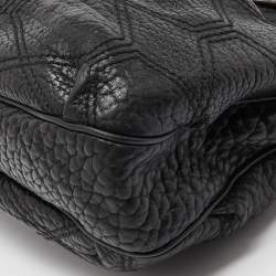 Pre Owned Salvatore Ferragamo Black Leather Shoulder Bag