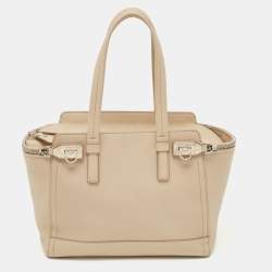 Faure Le Page Beige Coated Canvas Daily Battle 27 Tote Faure Le Page
