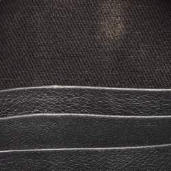 Pre Owned Salvatore Ferragamo Black Leather Double Gancio Crossbody Bag