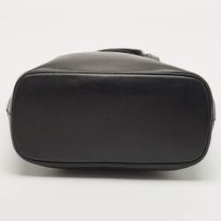 Pre Owned Salvatore Ferragamo Black Leather Tote