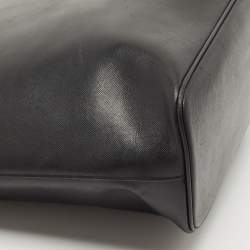Pre Owned Salvatore Ferragamo Black Leather Tote