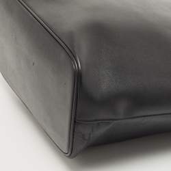Pre Owned Salvatore Ferragamo Black Leather Tote