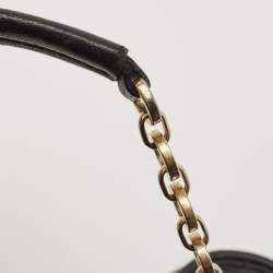 Pre Owned Salvatore Ferragamo Black Quilted Leather Bowler Bag