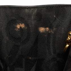 Pre Owned Salvatore Ferragamo Dark Blue Leather Chain Bag