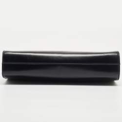 Pre Owned Salvatore Ferragamo Dark Blue Leather Chain Bag