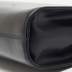 Pre Owned Salvatore Ferragamo Dark Blue Leather Chain Bag