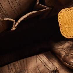 Salvatore Ferragamo Mustard Leather Kelly Top Handle Bag