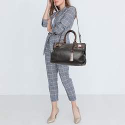 مملوكة مسبقًا Salvatore Ferragamo Choco Brown Leather Tote