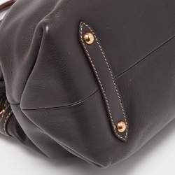 مملوكة مسبقًا Salvatore Ferragamo Choco Brown Leather Tote