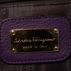 Pre Owned حقيبة يد توتس سالفاتوري فيراغامو جلد بنفسجي