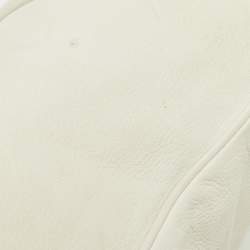 Pre Owned Salvatore Ferragamo White Leather Marisa Hobo