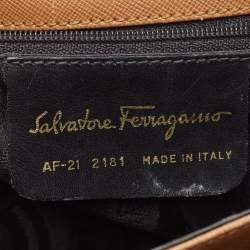 Pre Owned حقيبة سالفاتوري فيراغامو يد علوية كيلي جلد بيج