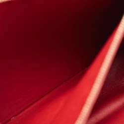 مملوكة مسبقًا Salvatore Ferragamo Red Leather Gancio Lock Top Handle Bag