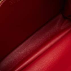 مملوكة مسبقًا Salvatore Ferragamo Red Leather Gancio Lock Top Handle Bag