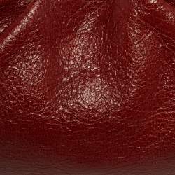 Pre Owned Salvatore Ferragamo Brown Leather Chain Pochette