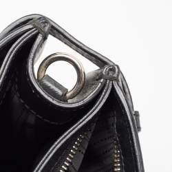 Pre Owned Salvatore Ferragamo Black Leather Large Beky Tote