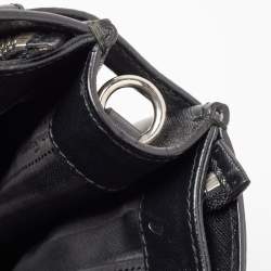 Pre Owned Salvatore Ferragamo Black Leather Large Beky Tote