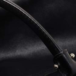 Pre Owned Salvatore Ferragamo Black Leather Large Beky Tote