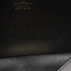 Pre Owned Salvatore Ferragamo Black Leather Aileen Shoulder Bag