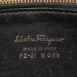 Pre Owned Salvatore Ferragamo Black Leather Aileen Shoulder Bag