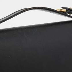 Pre Owned Salvatore Ferragamo Black Leather Aileen Shoulder Bag