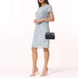 Pre Owned Salvatore Ferragamo Black Quilted Leather Miss Vara Shoulder Bag