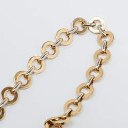 Pre Owned Salvatore Ferragamo Off White Leather Perforated Shoulder bag