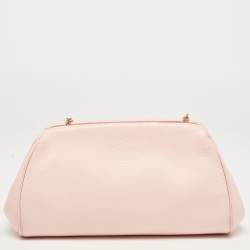 Pre Owned Salvatore Ferragamo Pink Leather Gancini Crossbody Bag