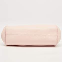 Pre Owned Salvatore Ferragamo Pink Leather Gancini Crossbody Bag