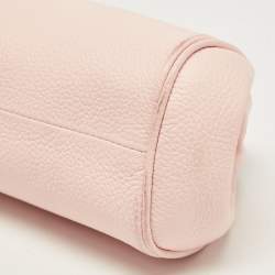 Pre Owned Salvatore Ferragamo Pink Leather Gancini Crossbody Bag