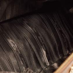 Pre Owned Salvatore Ferragamo Brown Saffiano Leather Darina Satchel