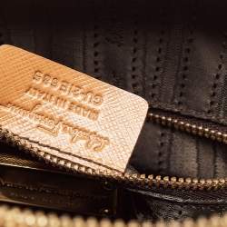 Pre Owned Salvatore Ferragamo Brown Saffiano Leather Darina Satchel