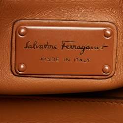 Pre Owned حقيبة سالفاتورى فيراغامو يد علوية سوفيا جلد قصه ليزر سوداء 