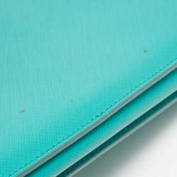 Pre Owned Salvatore Ferragamo Green Leather Miss Vara Bow Shoulder Bag