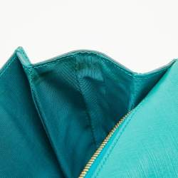 Pre Owned Salvatore Ferragamo Green Leather Miss Vara Bow Shoulder Bag