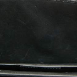 Pre Owned Salvatore Ferragamo Black Leather Vara Bow Shoulder Bag