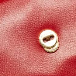 Pre Owned Salvatore Ferragamo Red Leather Miss Vara Shoulder Bag