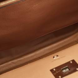 Pre Owned Salvatore Ferragamo Brown Leather Medium Studio Tote