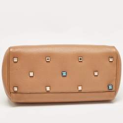 Pre Owned Salvatore Ferragamo Brown Leather Medium Studio Tote