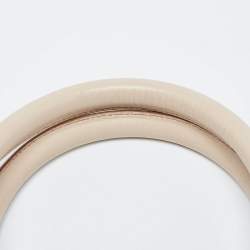 Pre Owned Salvatore Ferragamo Beige Suede and Leather Mini Gancini Tote