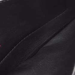 Pre Owned Salvatore Ferragamo Black Leather Small Ginevra Shoulder Bag