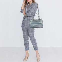 Salvatore Ferragamo Grey Leather Small Briana Tote