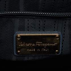 Salvatore Ferragamo Grey Leather Small Briana Tote