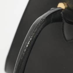 Pre Owned Salvatore Ferragamo Black Leather Today Tote