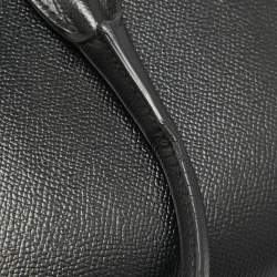 Pre Owned Salvatore Ferragamo Black Leather Today Tote