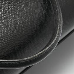 Pre Owned Salvatore Ferragamo Black Leather Today Tote