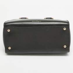 Pre Owned Salvatore Ferragamo Black Leather Today Tote
